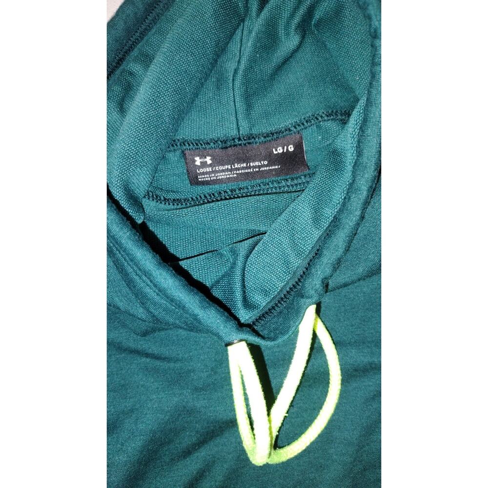 Under Armour Women's Size L Fitted Long Neck Pullover Sweatshirt Zip Pockets - Picture 3 of 4